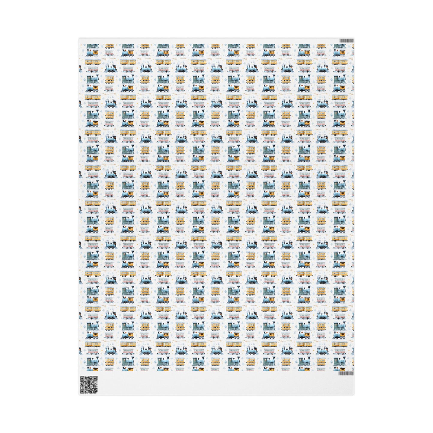 Snow Train Holiday Wrapping Paper