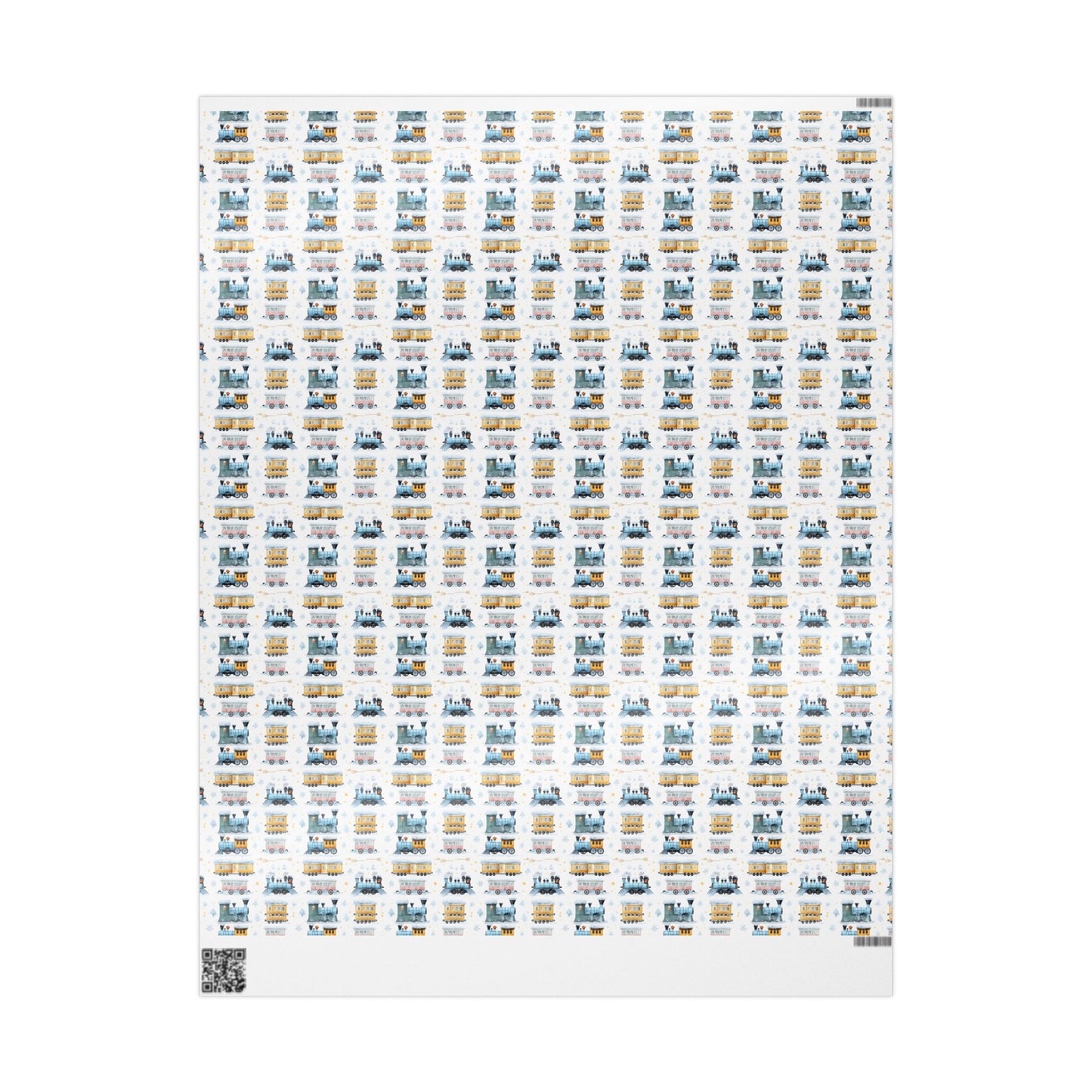 Snow Train Holiday Wrapping Paper