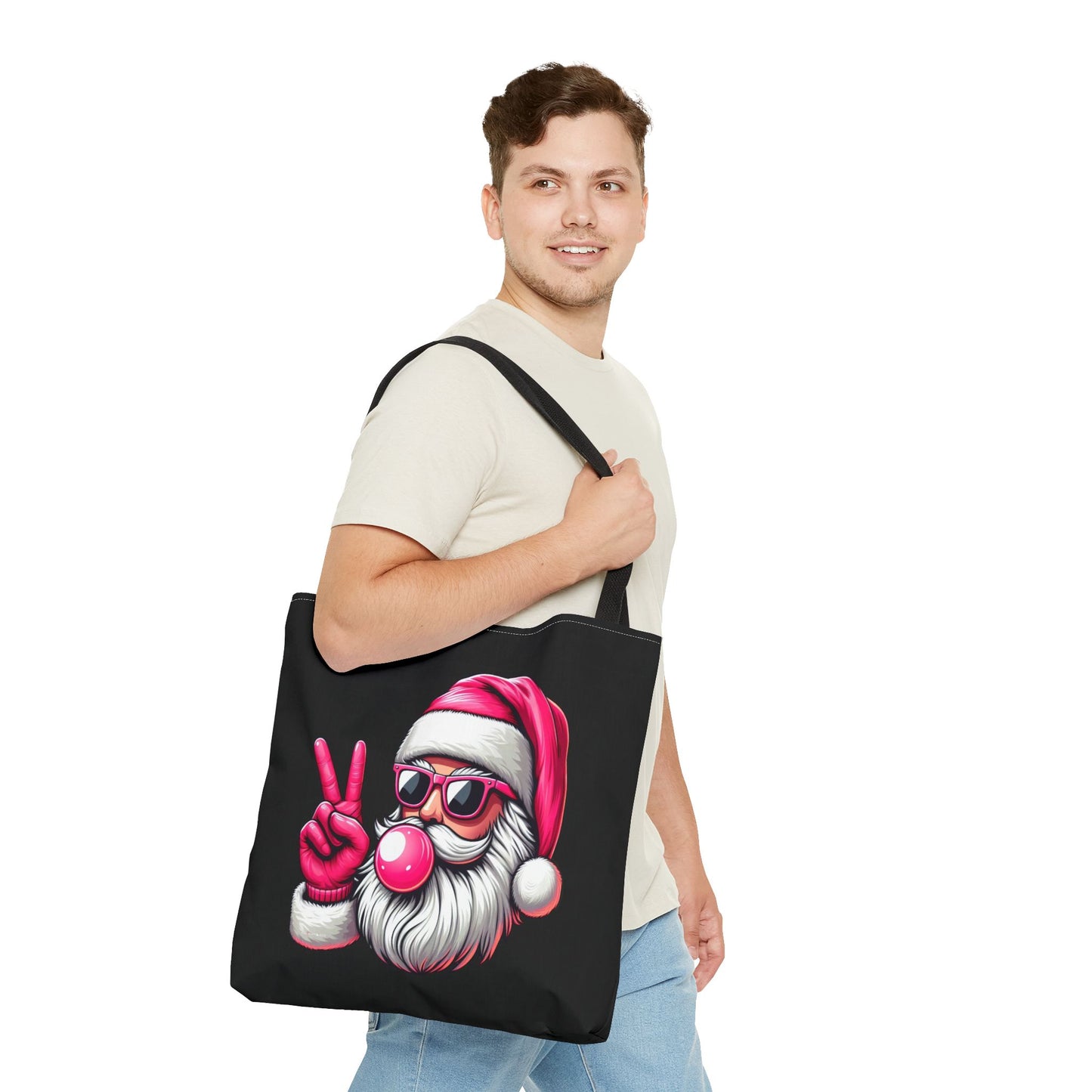 Santa Holiday Tote Bag