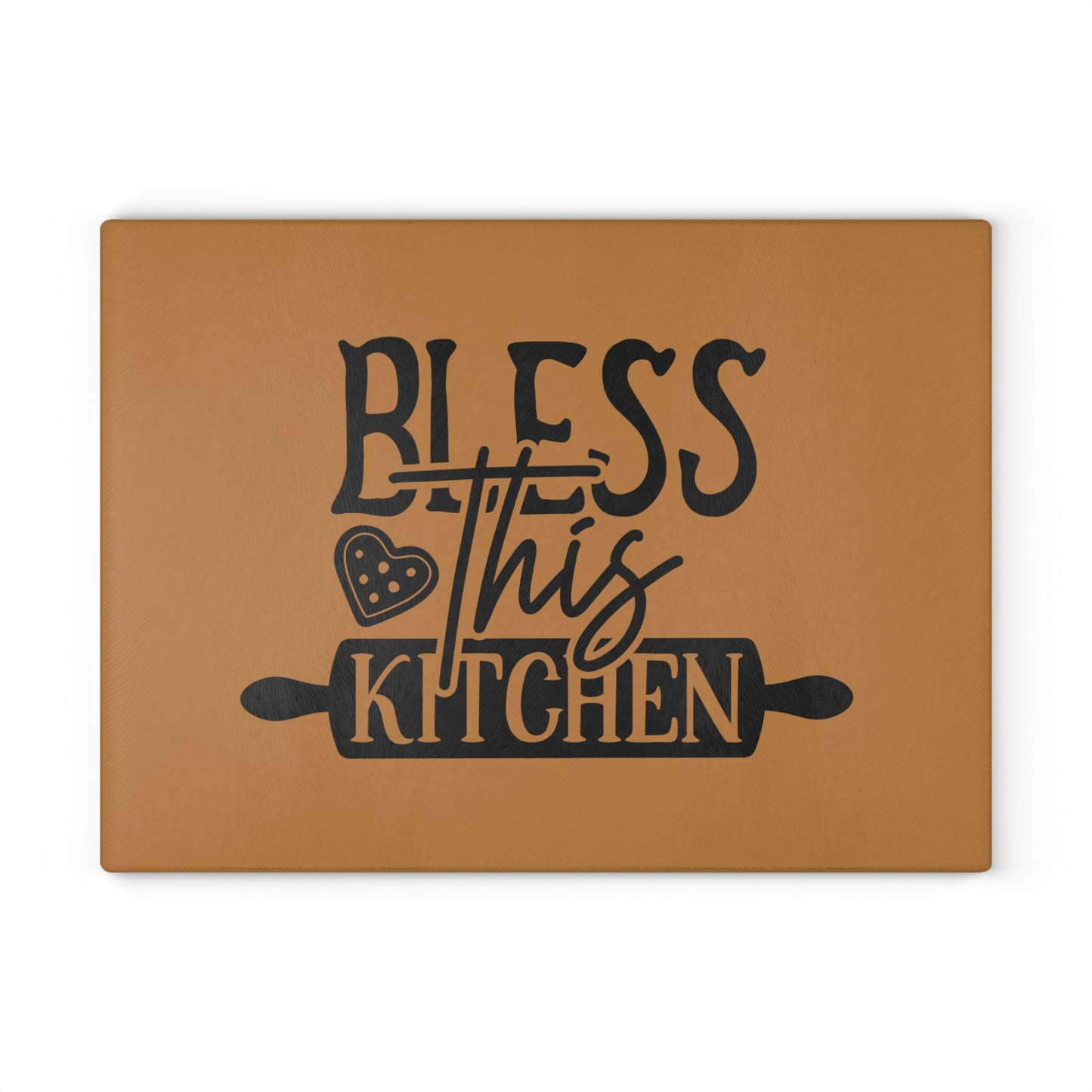 Glass Cutting Board - Bless This Kitchen